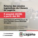 Retorno das sessões legislativas Retorno das sessões legislativas
